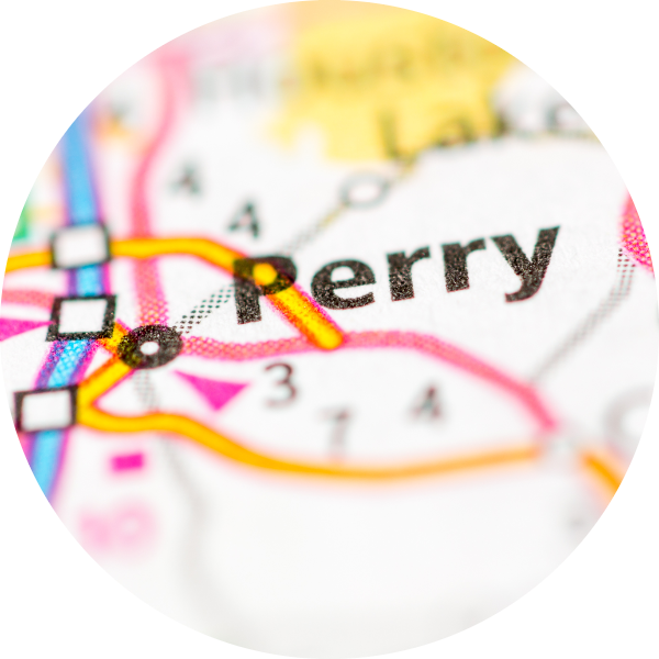 Perry on a map